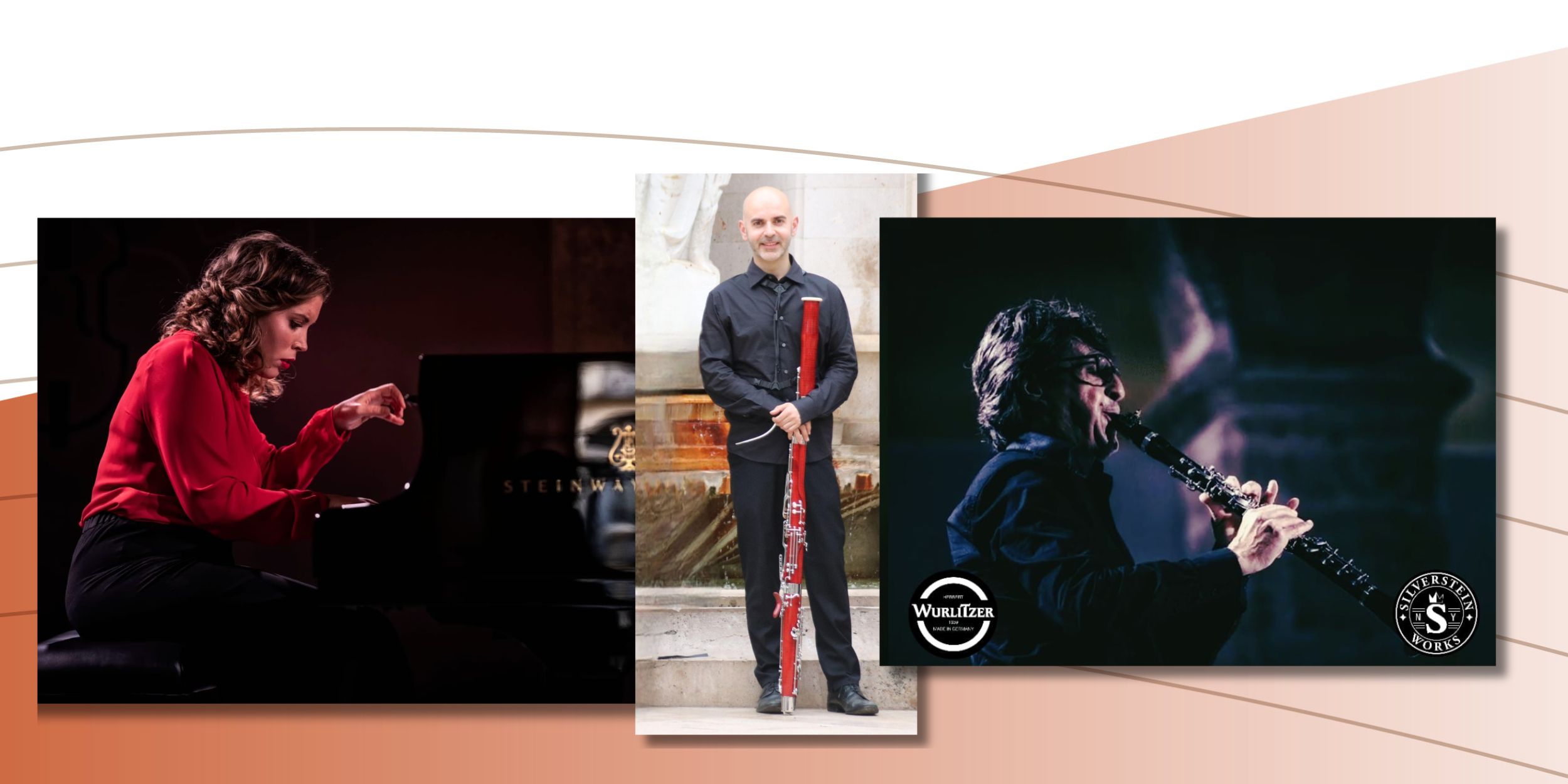 Juan Antonio Fenollar Sala, clarinete;  Héctor Soler Lluch, fagot ; y Aida Velert Hernández, piano
